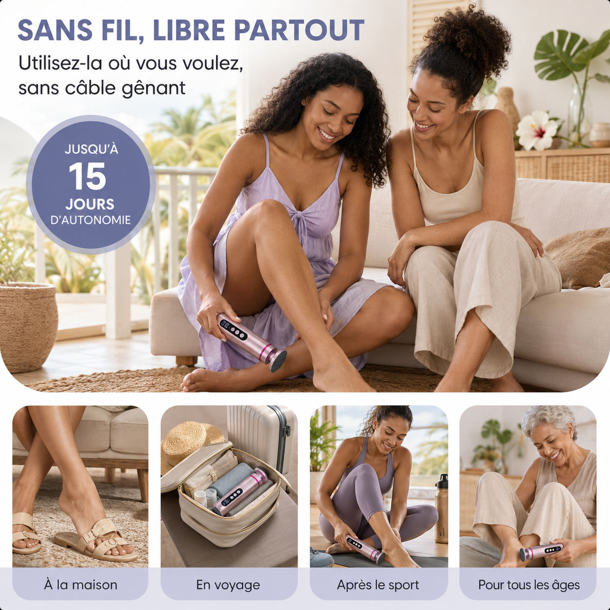 NEWS 2026 : Ponceuse Pied + Main Portable Pro™ – Pieds Doux & Lisses Dès La 1ère Utilisation