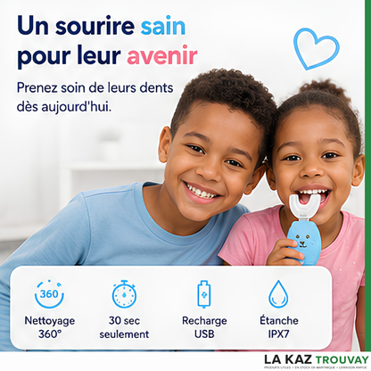 🦷 Brosse Dents Magique 360° Enfant™ Le brossage devient enfin un jeu
