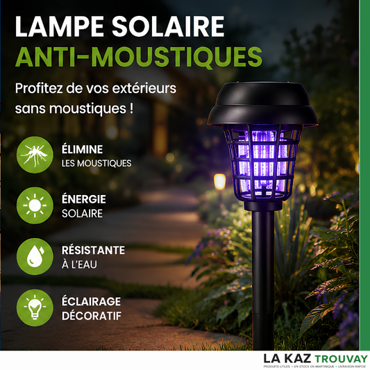 Lampe Solaire Anti-Moustiques – Profitez Enfin de Vos Soirées Sans Insectes