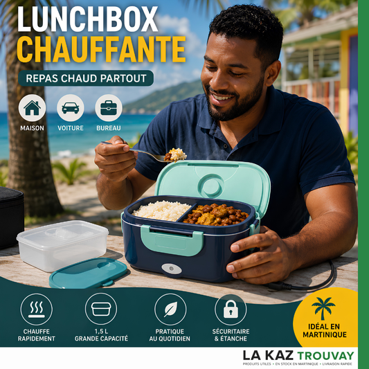 LunchBox Chauffante Électrique 1,5L™ – Repas Chaud Partout | Maison, Voiture & Bureau