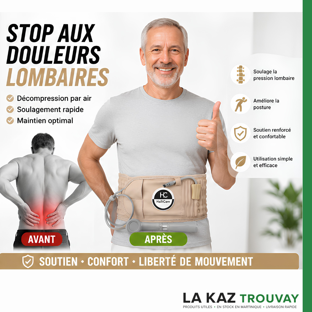 Ceinture de Décompression Lombaire AirFlex™ – Soulagement du Dos & Soutien Vertébral
