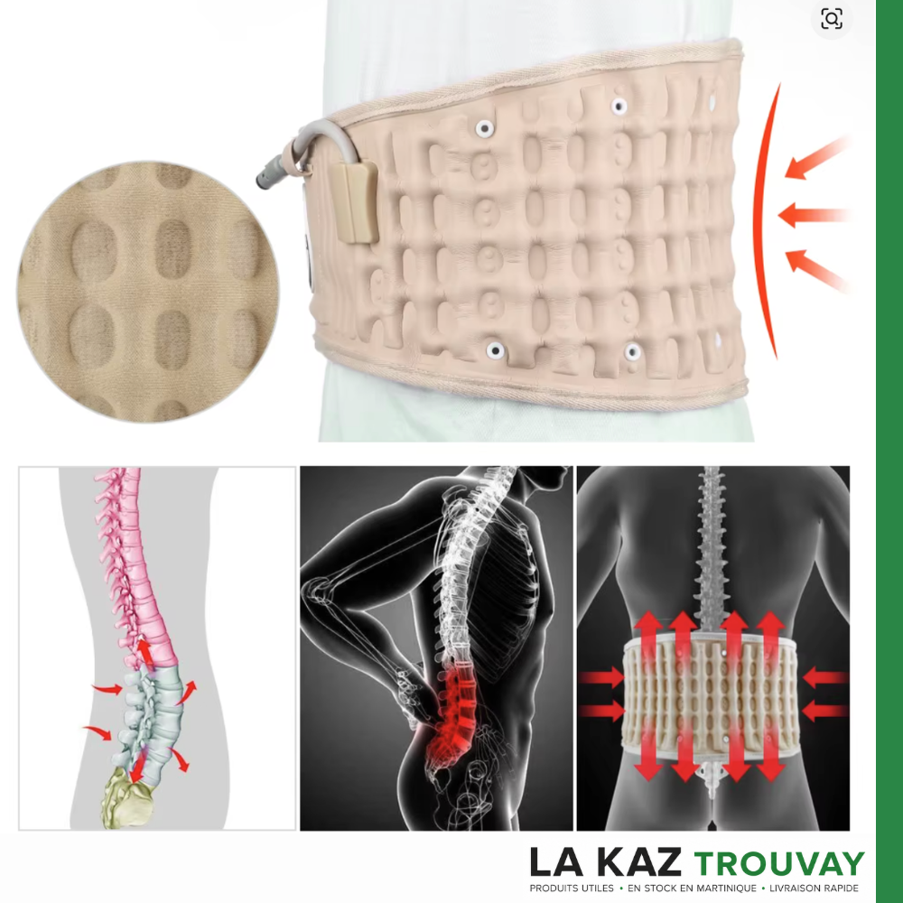 Ceinture de Décompression Lombaire AirFlex™ – Soulagement du Dos & Soutien Vertébral