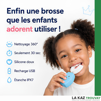 🦷 Brosse Dents Magique 360° Enfant™ Le brossage devient enfin un jeu