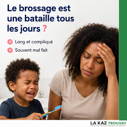 🦷 Brosse Dents Magique 360° Enfant™ Le brossage devient enfin un jeu