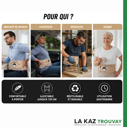 Ceinture de Décompression Lombaire AirFlex™ – Soulagement du Dos & Soutien Vertébral