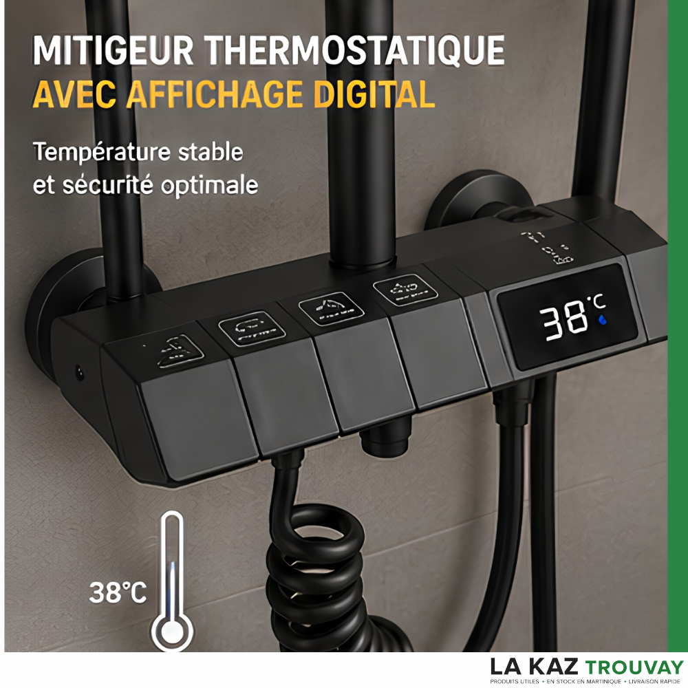 Douche digital Design Premium™ Transformez chaque douche en moment de détente absolue