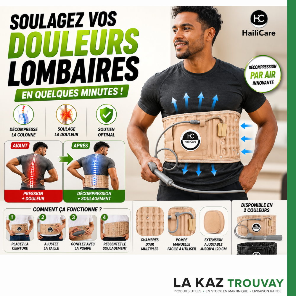 Ceinture de Décompression Lombaire AirFlex™ – Soulagement du Dos & Soutien Vertébral