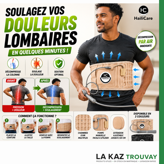 Ceinture de Décompression Lombaire AirFlex™ – Soulagement du Dos & Soutien Vertébral
