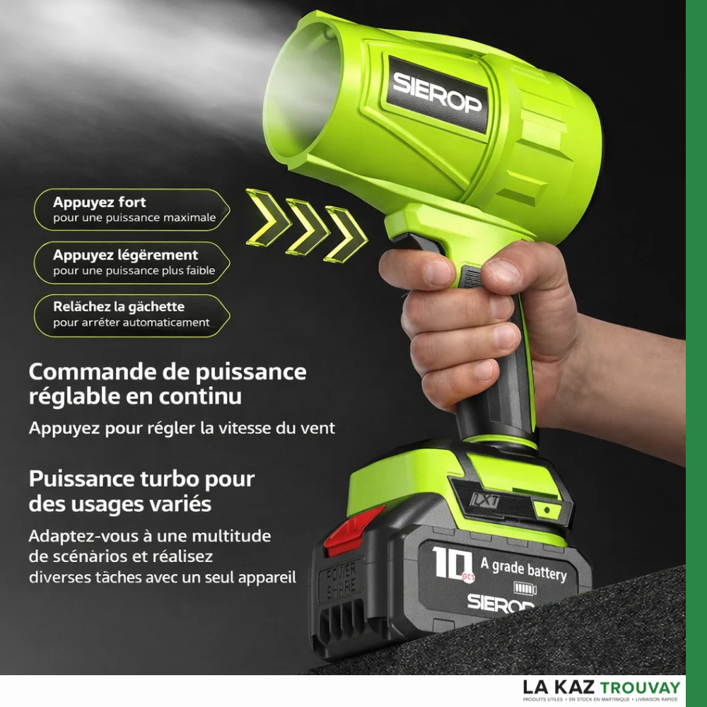 NEWS 2026 - Souffleur Turbo Pro™ Sans Fil – Ultra Puissant, Batterie Incluse & Mallette Offerte