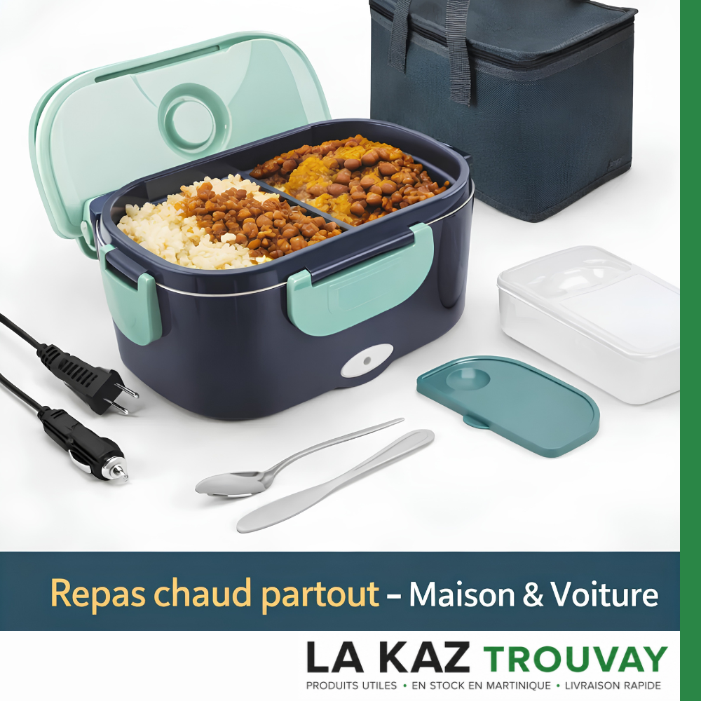 LunchBox Chauffante Électrique 1,5L™ – Repas Chaud Partout | Maison, Voiture & Bureau