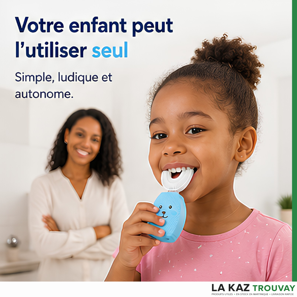 🦷 Brosse Dents Magique 360° Enfant™ Le brossage devient enfin un jeu