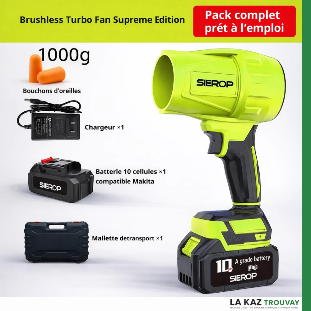 NEWS 2026 - Souffleur Turbo Pro™ Sans Fil – Ultra Puissant, Batterie Incluse & Mallette Offerte