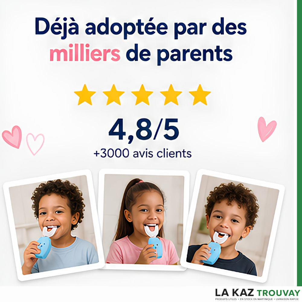 🦷 Brosse Dents Magique 360° Enfant™ Le brossage devient enfin un jeu