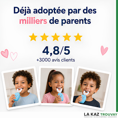 🦷 Brosse Dents Magique 360° Enfant™ Le brossage devient enfin un jeu