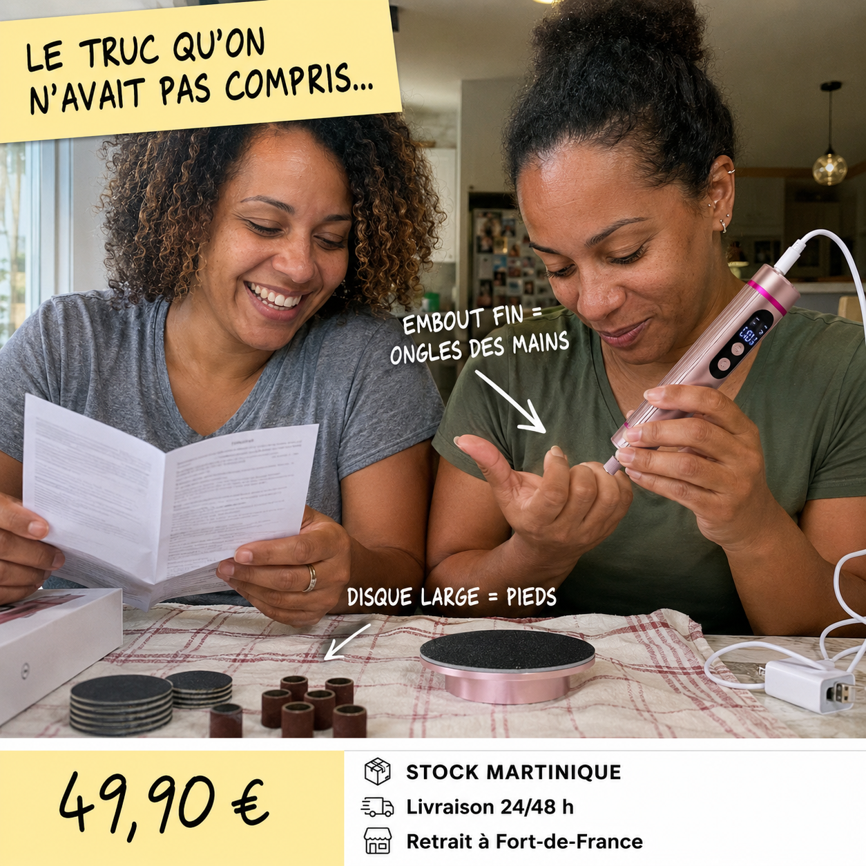 NEWS 2026 : Ponceuse Pied + Main Portable Pro™ – Pieds Doux & Lisses Dès La 1ère Utilisation